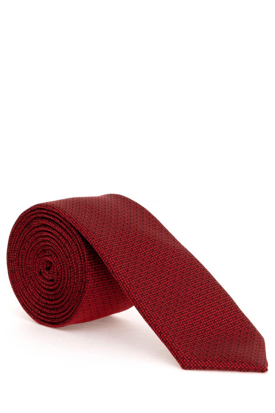 ست دستمال جیب و کراوات  قرمز  استاندارد  مردانه  پیرکاردین